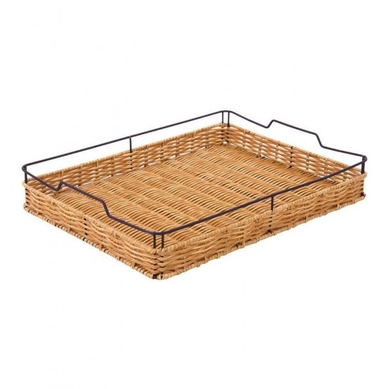 Bandeja 40cm Por 30,5cm Rattan Iron Mimo Style